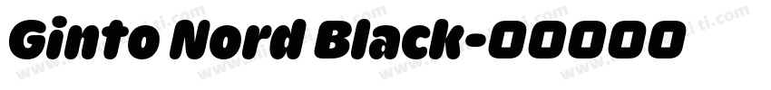 Ginto Nord Black字体转换
